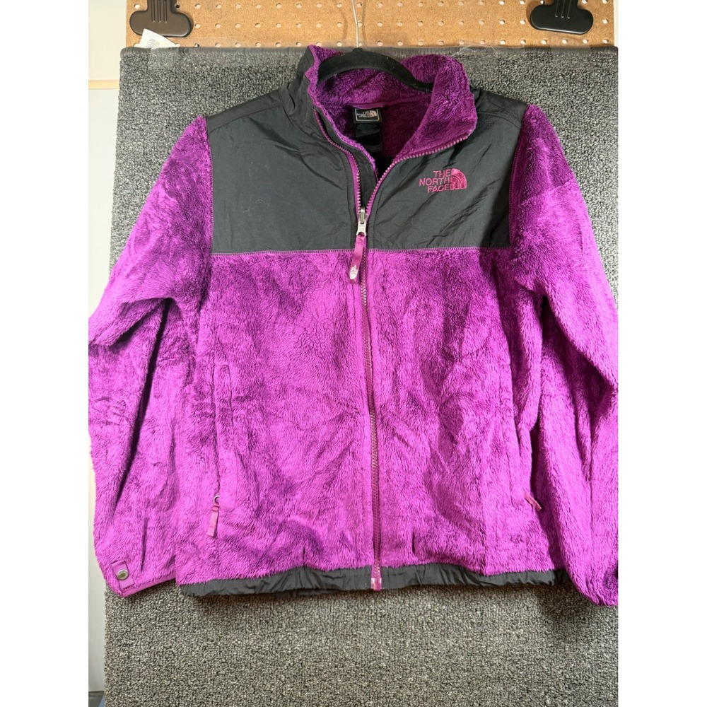 The North Face Fleece Jacket Girls Large 14/16 Purple Osito Denali Full Zip